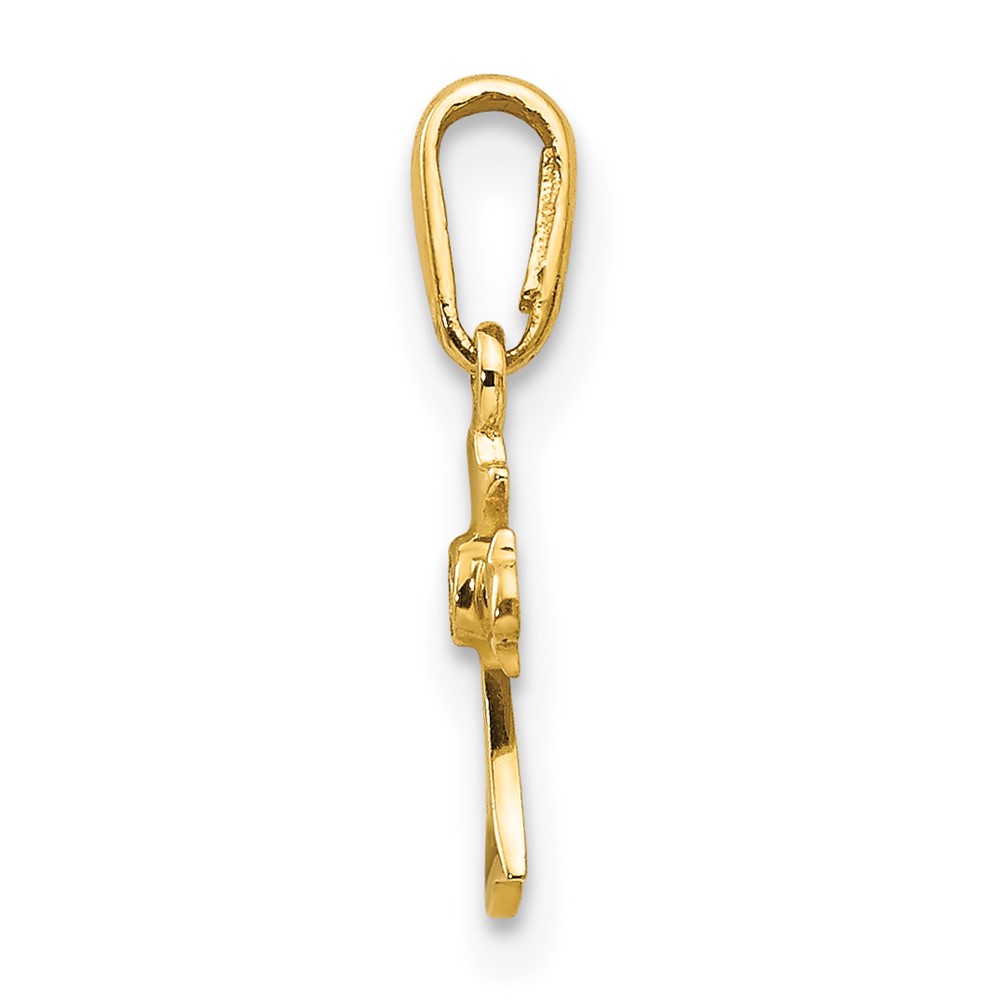 14k Madi K CZ Children's Cross Pendant (GK870)