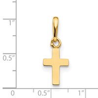 14K Yellow Gold Madi K Cross Pendant view 3