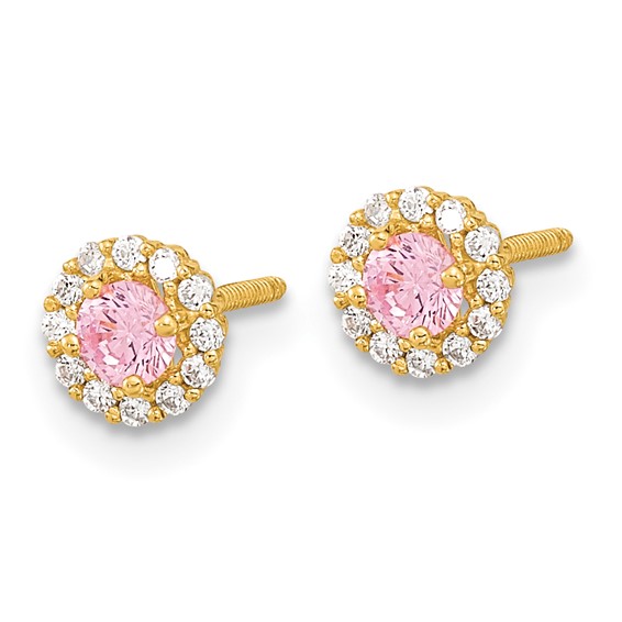 Gold CZ Earrings