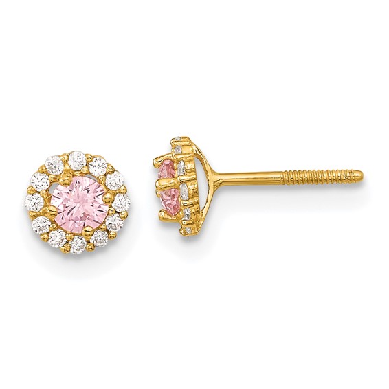 Gold CZ Earrings
