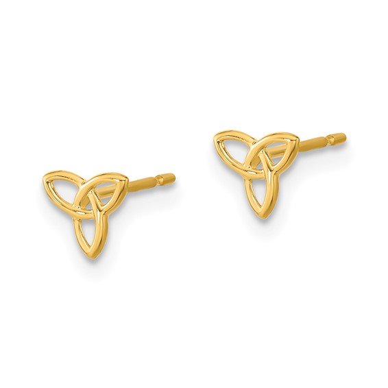 14k Madi K Kids Celtic Knot Childrens Post Earrings