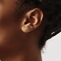 14K Yellow Gold Madi K Kids Celtic Knot Post Earrings view 4