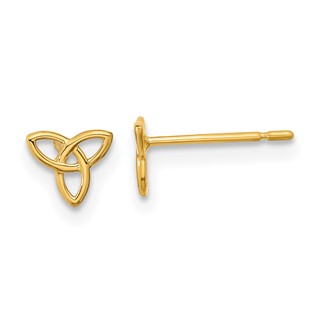 14k Madi K Kids Celtic Knot Childrens Post Earrings
