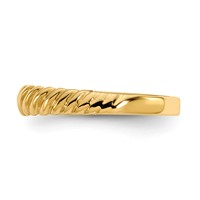 14K Madi K Kids Polished Twist Size 4.5 Ring view 3