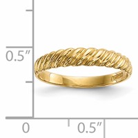 14K Madi K Kids Polished Twist Size 4.5 Ring view 5