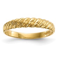 14K Madi K Kids Polished Twist Size 4.5 Ring view 1