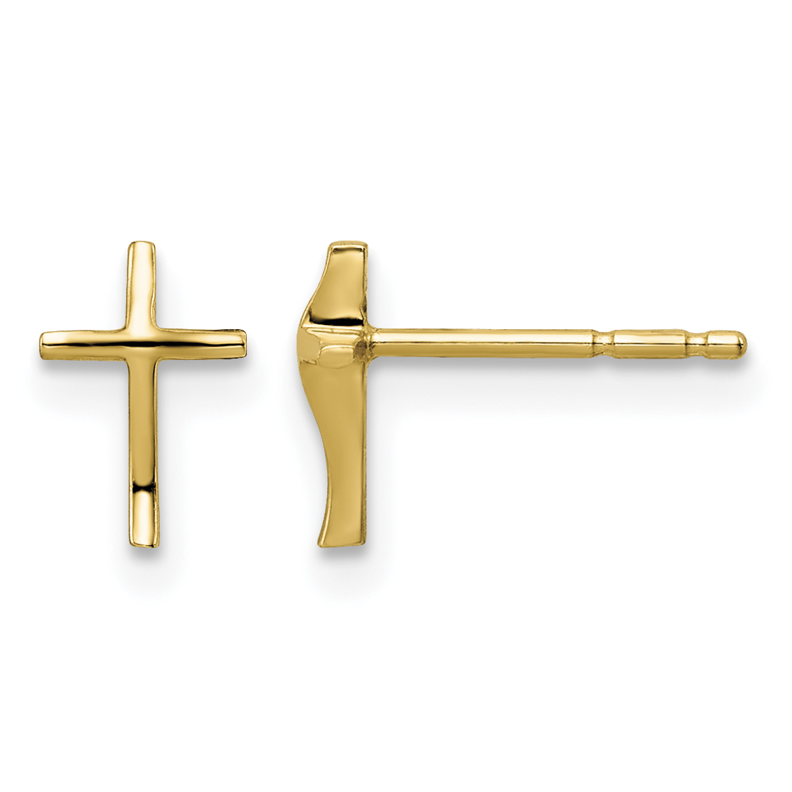 14k Madi K Cross Post Earrings (GK978)