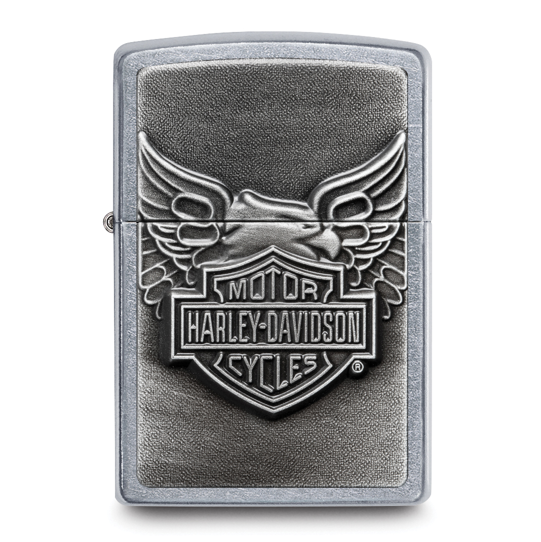 Zippo HarleyDavidson Street Chrome Iron Eagle Lighter GL2536 eBay