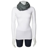 Blue & Grey Circular Loop Scarf view 2