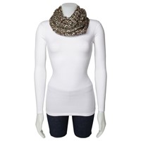 Multicolor Brown Circular Loop Scarf view 2