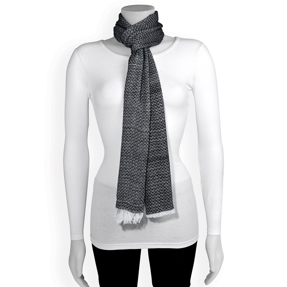 Black White Fashion Scarf