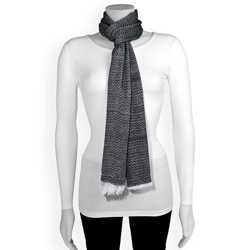 Black White Fashion Scarf