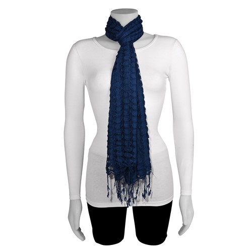 Navy Blue Fashion Scarf