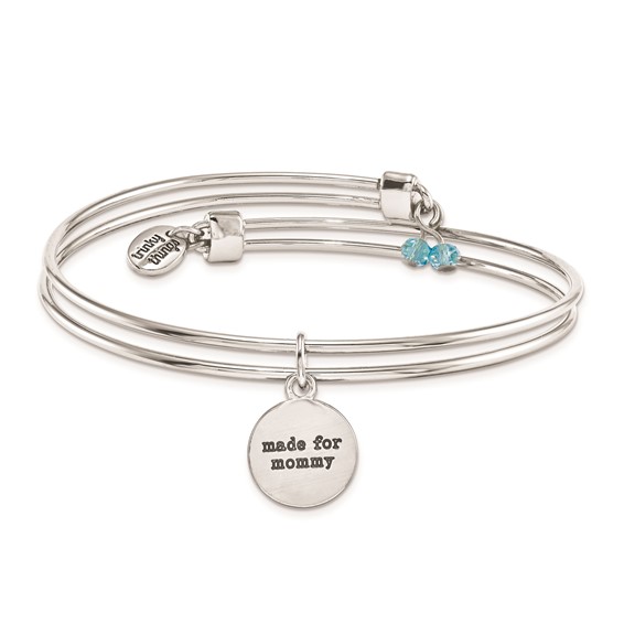 Silver-tone Trinky Things It's a Boy Blue Bracelet/Card