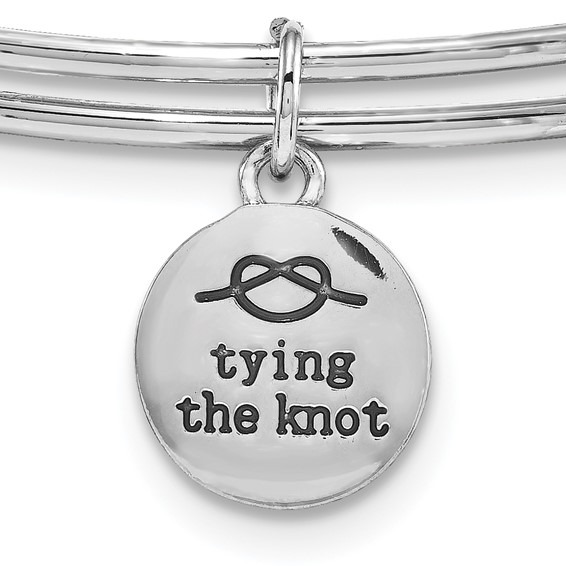 Silver-tone Trinky Things Green Mother of Bride Bracelet/Card