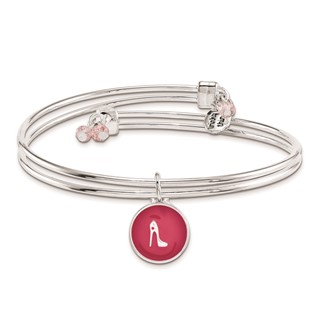 Silver-tone Trinky Things Birthday Girls Bangle Bracelet/Card