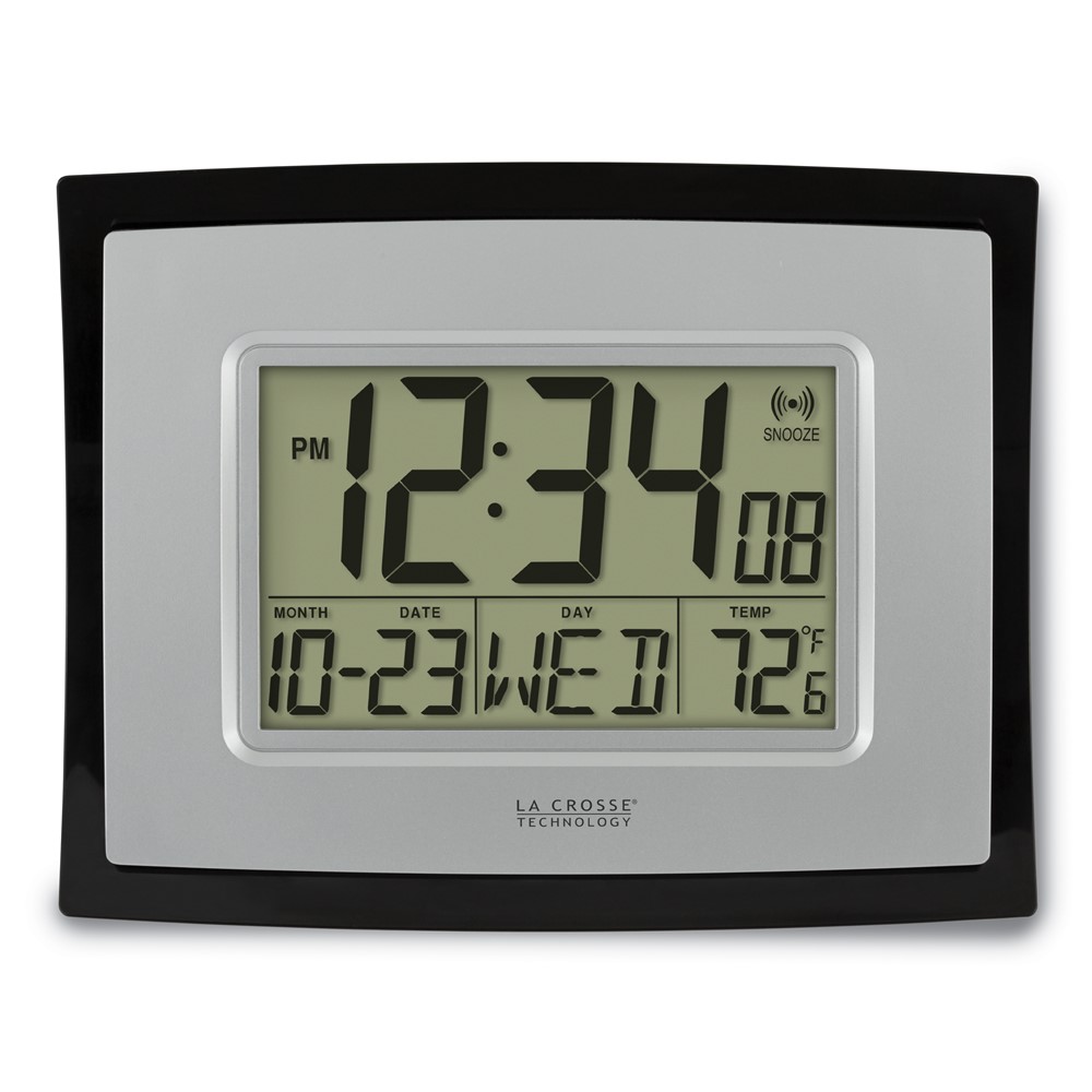 Digital Wall Clock with Temperature GM22201 Drostes