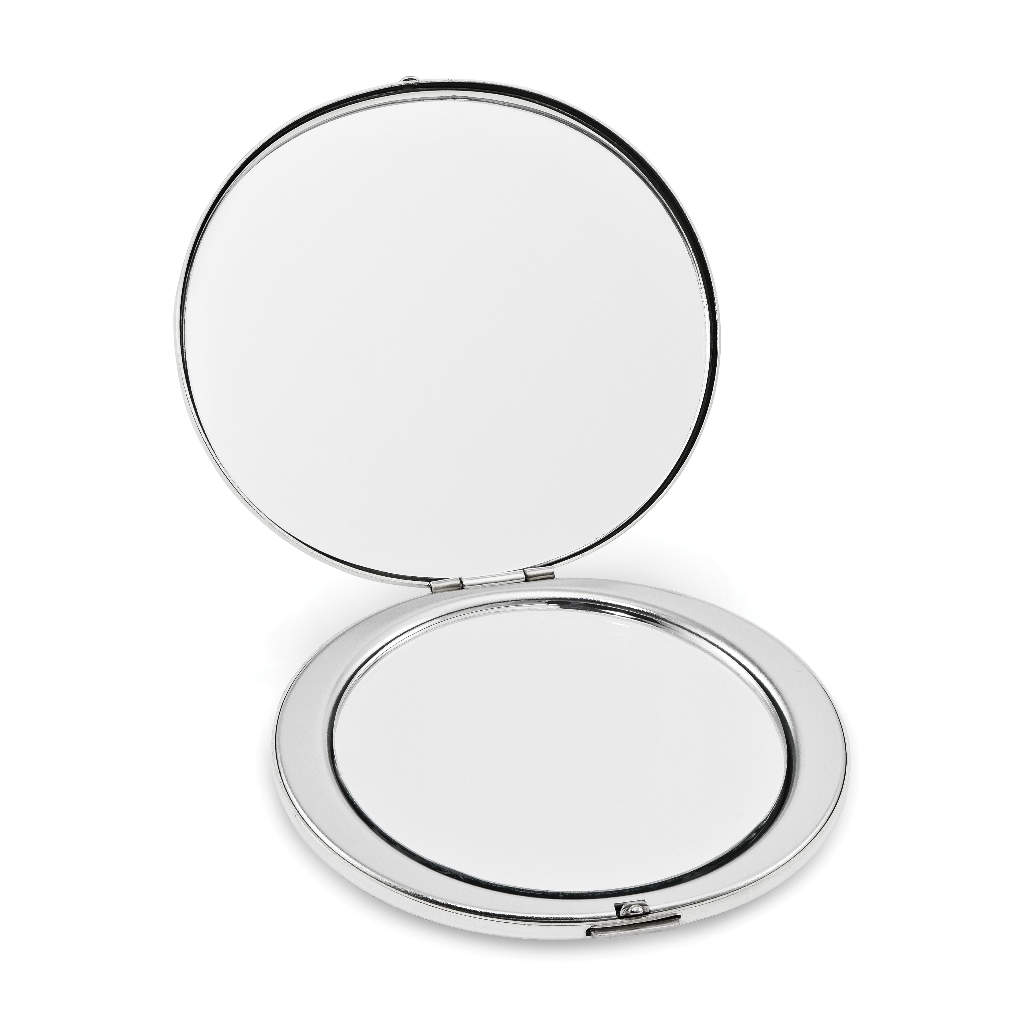 Silver-Tone Compact Mirror GM2728 788089052188 | eBay