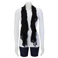 Black Fashion Scarf view 2