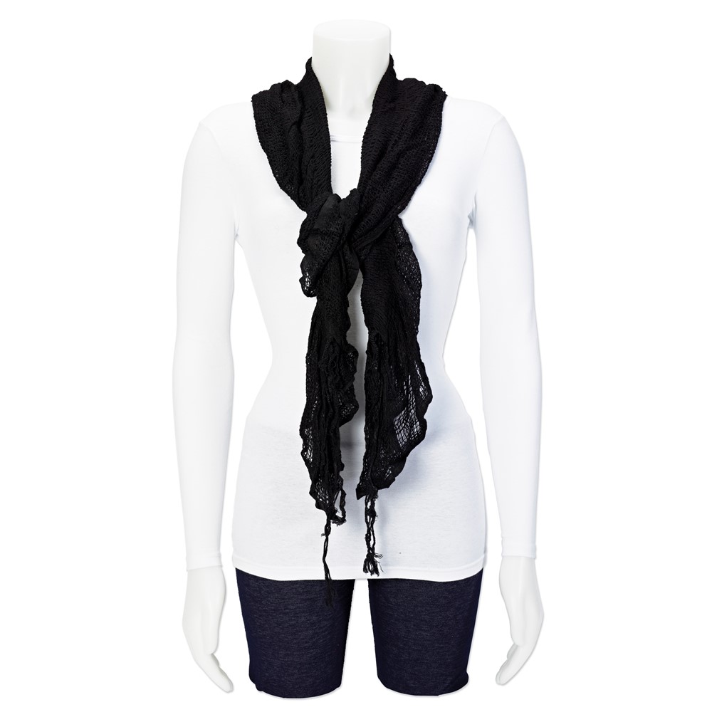 Black Fashion Scarf