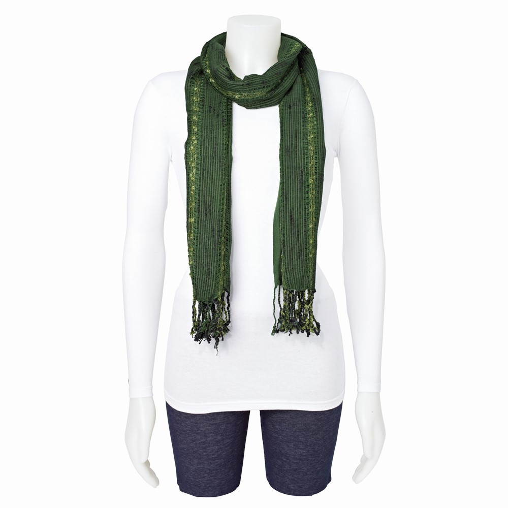 Green & Black Fashion Scarf