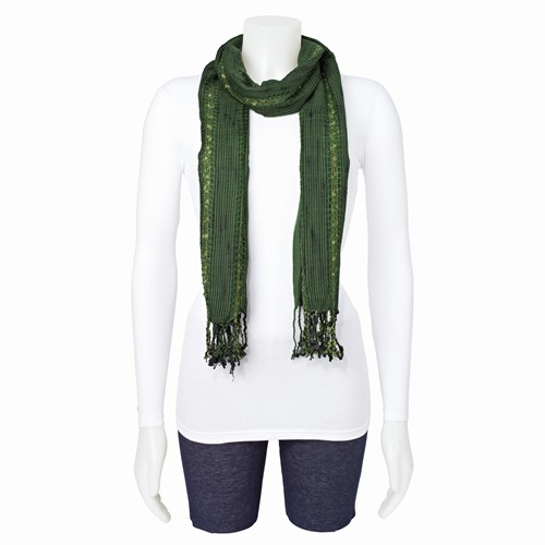 Green & Black Fashion Scarf