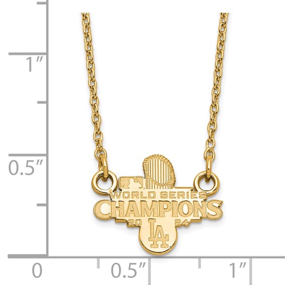 GP 2024 World Series Champions LA Dodgers Small Pendant w/ Necklace