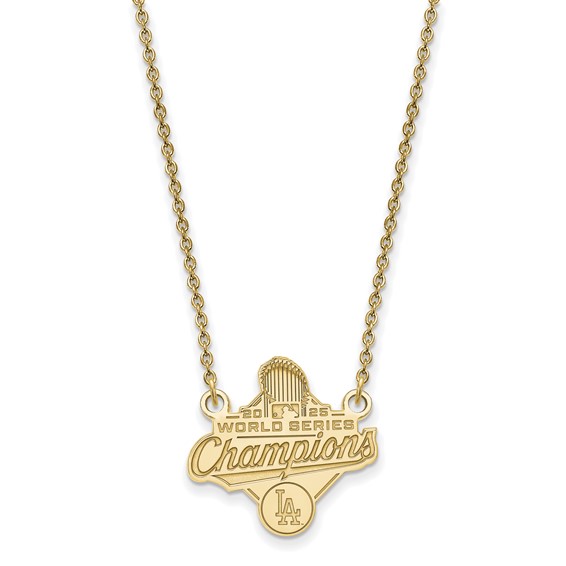 GP 2025 World Series Champions Los Angeles Dodgers Small Pendant w/ Neckla