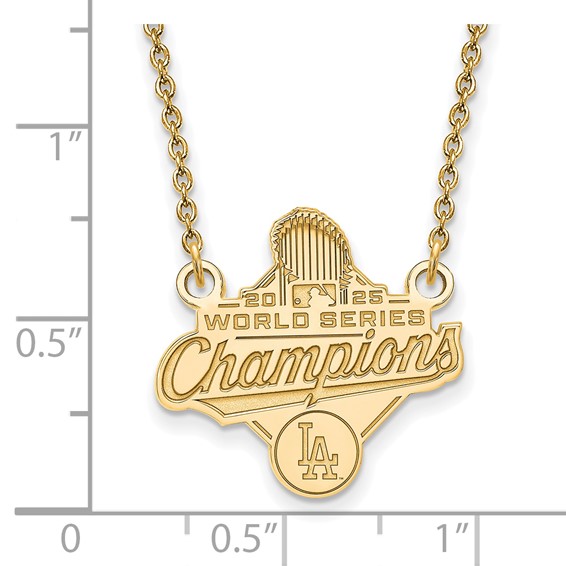 GP 2025 World Series Champions Los Angeles Dodgers Small Pendant w/ Neckla