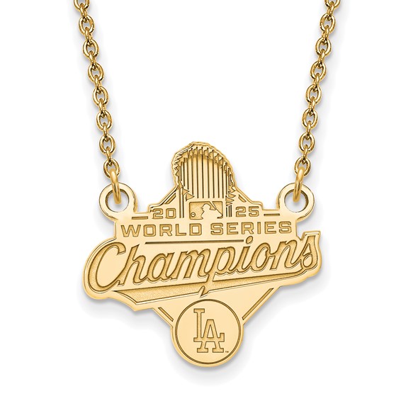 GP 2025 World Series Champions Los Angeles Dodgers Small Pendant w/ Neckla