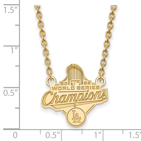 GP 2025 World Series Champions Los Angeles Dodgers Large Pendant w/ Neckla