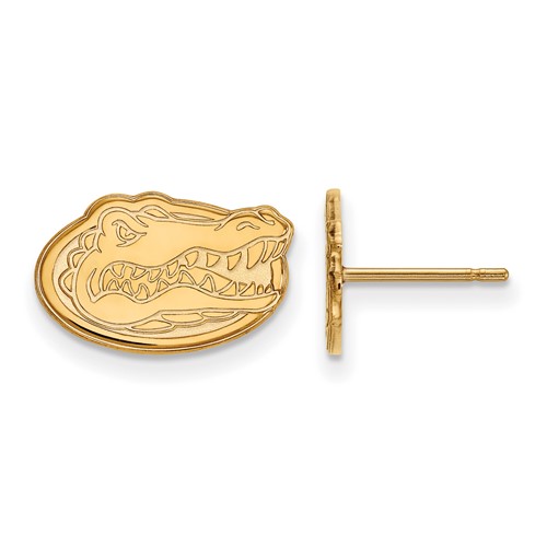 14k Gold LogoArt University of Florida Gator Extra Small Post Earrings