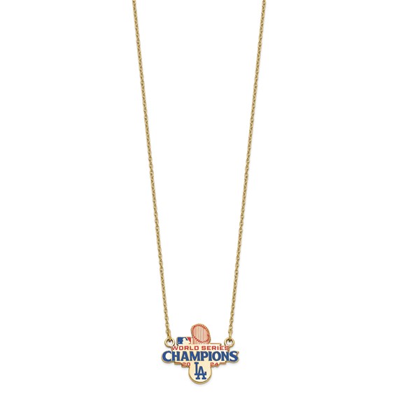 GP 2024 World Series Champions LA Dodgers Large Pendant w/ Necklace