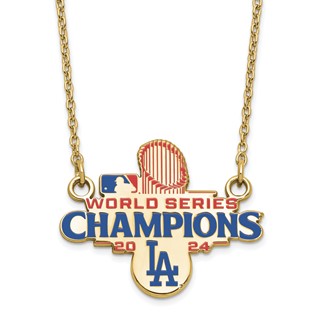GP 2024 World Series Champions LA Dodgers Large Pendant w/ Necklace