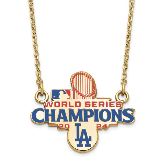GP 2024 World Series Champions LA Dodgers Large Pendant w/ Necklace