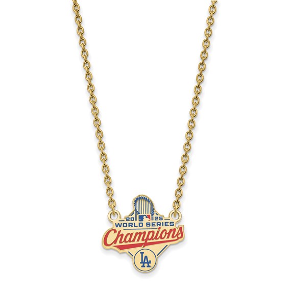 GP 2025 World Series Champions Los Angeles Dodgers Large Pendant w/ Neckla