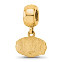 Sterling Silver Gold-plated LogoArt Jacksonville State U. Extra Small Dangle Bead Charm view 5