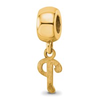 Sterling Silver Gold Plated Major League Baseball LogoArt Philadelphia Phillies Dangle Bead view 5