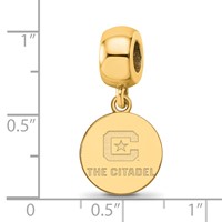Sterling Silver with GP LogoArt the Citadel Small Dangle Bead view 2