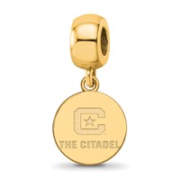 Sterling Silver with GP LogoArt the Citadel Small Dangle Bead view 1