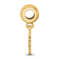 Sterling Silver Gold-plated LogoArt University of Southern California S-c Small Dangle Bead Charm view 2