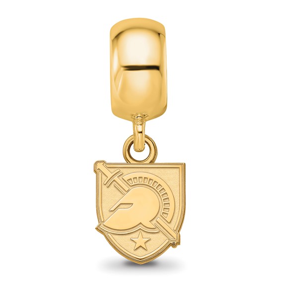 Sterling Silver Gold-plated LogoArt U.S. Military Academy Letter A Extra Small Dangle Bead Charm