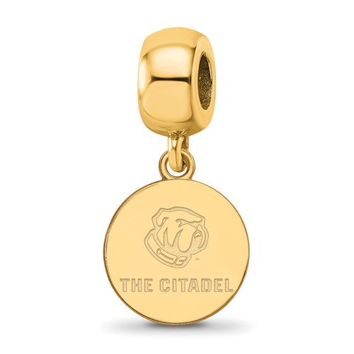 Sterling Silver with GP LogoArt the Citadel Small Dangle Bead