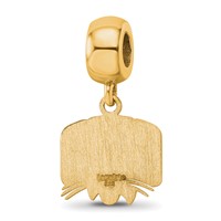 Sterling Silver Gold-plated LogoArt Ohio University Small Dangle Bead Charm view 5