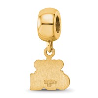 Sterling Silver Gold-plated Logo Art Old Dominion University O-d-u Extra Small Dangle Bead Charm view 5