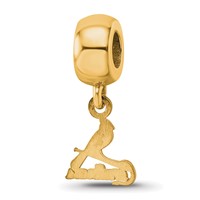 Sterling Silver Gold Plated Major League Baseball LogoArt St. Louis Cardinals Bird Dangle Bead view 5