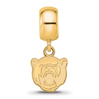 Sterling Silver Gold-plated LogoArt Baylor University Extra Small Dangle Bead Charm view 2