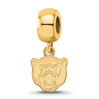 Sterling Silver Gold-plated LogoArt Baylor University Extra Small Dangle Bead Charm view 1