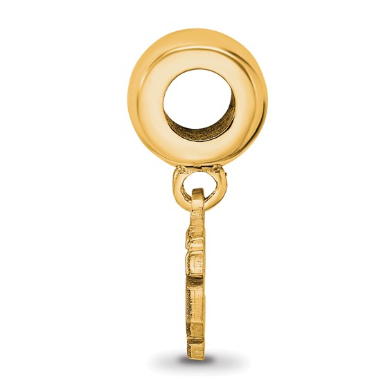 Sterling Silver Gold Plated Major League Baseball LogoArt San Francisco Giants Extra Small Dangle