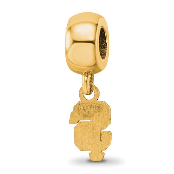 Sterling Silver Gold Plated Major League Baseball LogoArt San Francisco Giants Extra Small Dangle